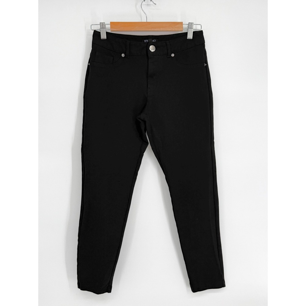 Stella Luce Black Skinny Pants Womens Stretch 5-Pocket Slim Fit Sz M‎